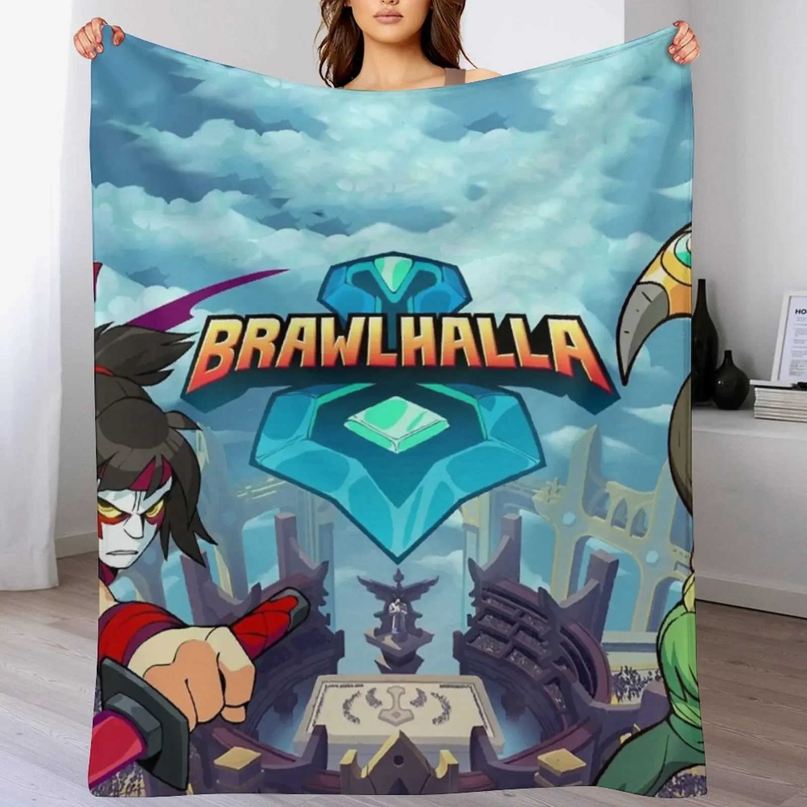 

Super brawlhalla Throw Blanket Soft heavy to sleep Furrys Designers Blankets