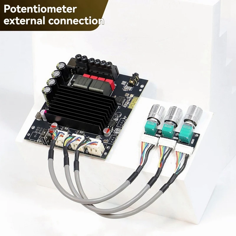 T1002P Обновление 100 Втx2 Bluetooth цифровой усилитель плата аудио стерео эквалайзер регулировка высоких басов TPA3221 Ultra 3116 B