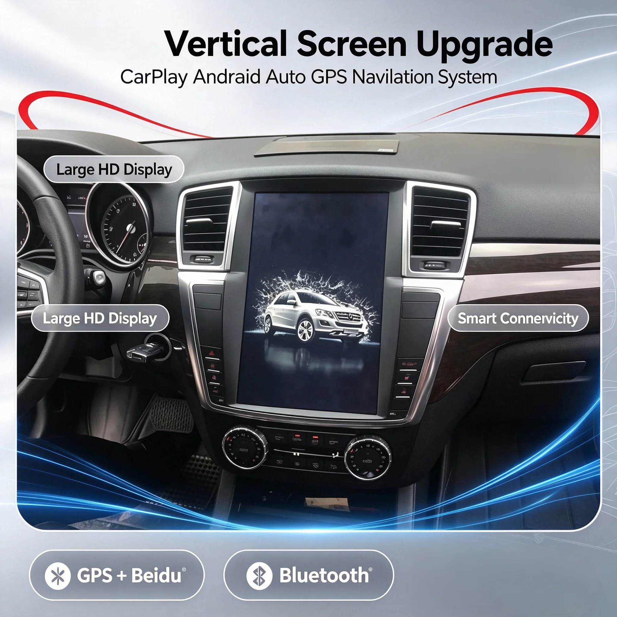 For MERCEDES-BENZ GL ML W166 ML300 350 400 500 2012-2016 Car Radio GPS Navi BT Head Uunit Body Kit Car Exterior Replacement