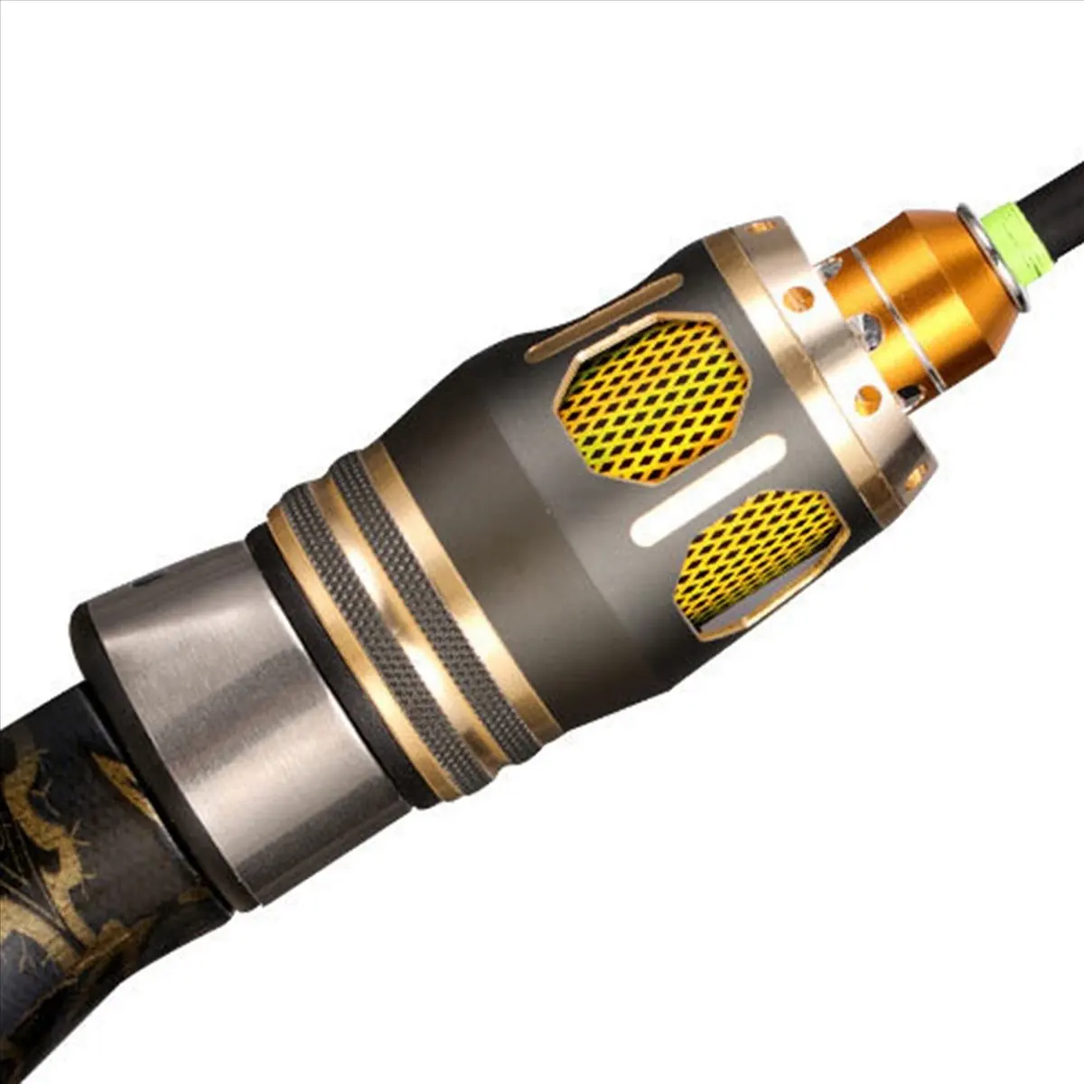 【AUTUMN】2X Titanium Alloy Carbon Ultra Short Ice Fishing Rod 70cm Insert Solid Soft Tail Rod (Straight Handle)