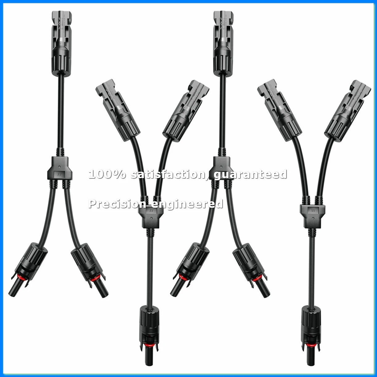 2Pairs Y-Style Solar Connector DC 1000V FMM+MFF for Parallel Connection Between Solar Panels Solar Cable Junction-A09I