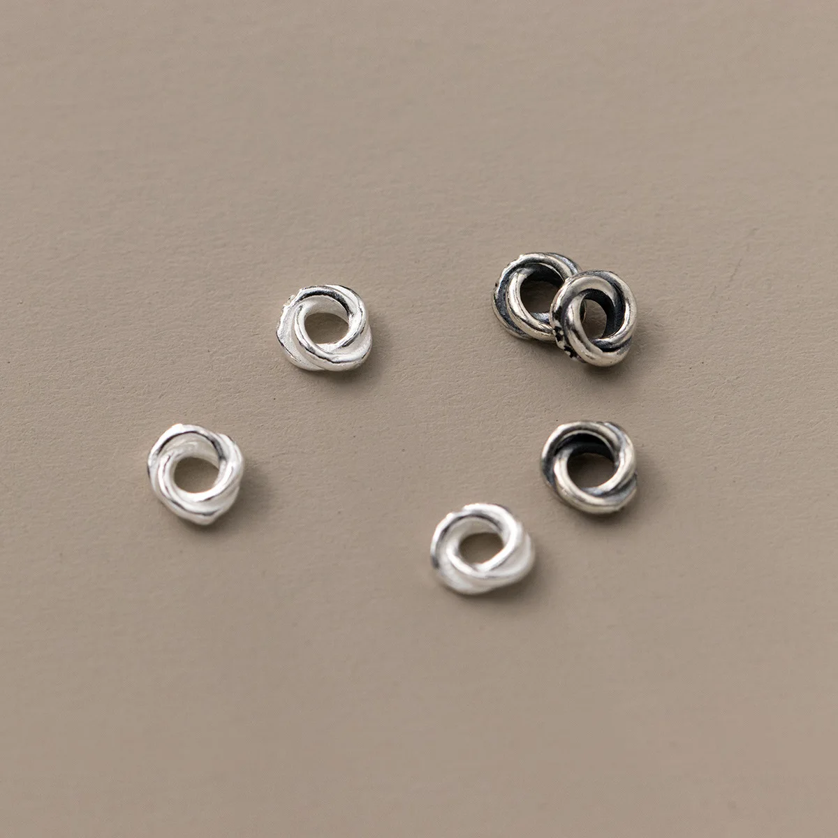 

Antique Thai Silver Coiled Spacer Beads 925 Sterling Silver 6mm Vintage Spacers for Bohemian Bracelet Making and Macrame Crafts