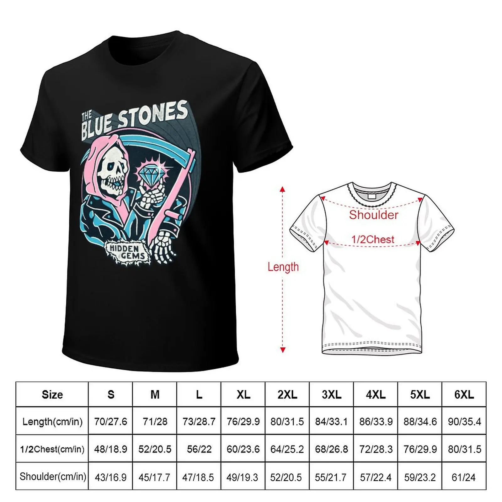 The blue stones T-Shirt Ultra Soft Breathable Tee Top