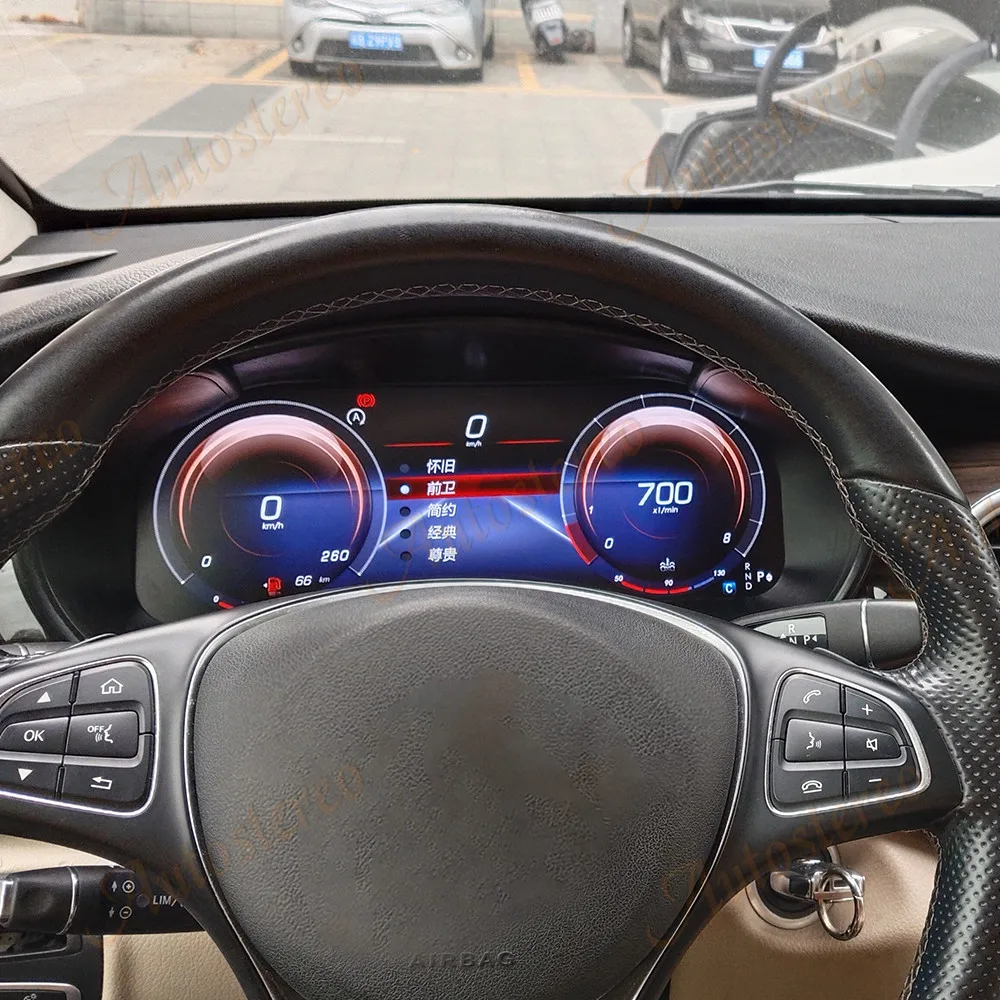 

Car Digital Cluster Virtual Cockpit Screen Carplay For Mercedes Benz V Class W447 2016-2023 Dashboard Speed Meter Screen