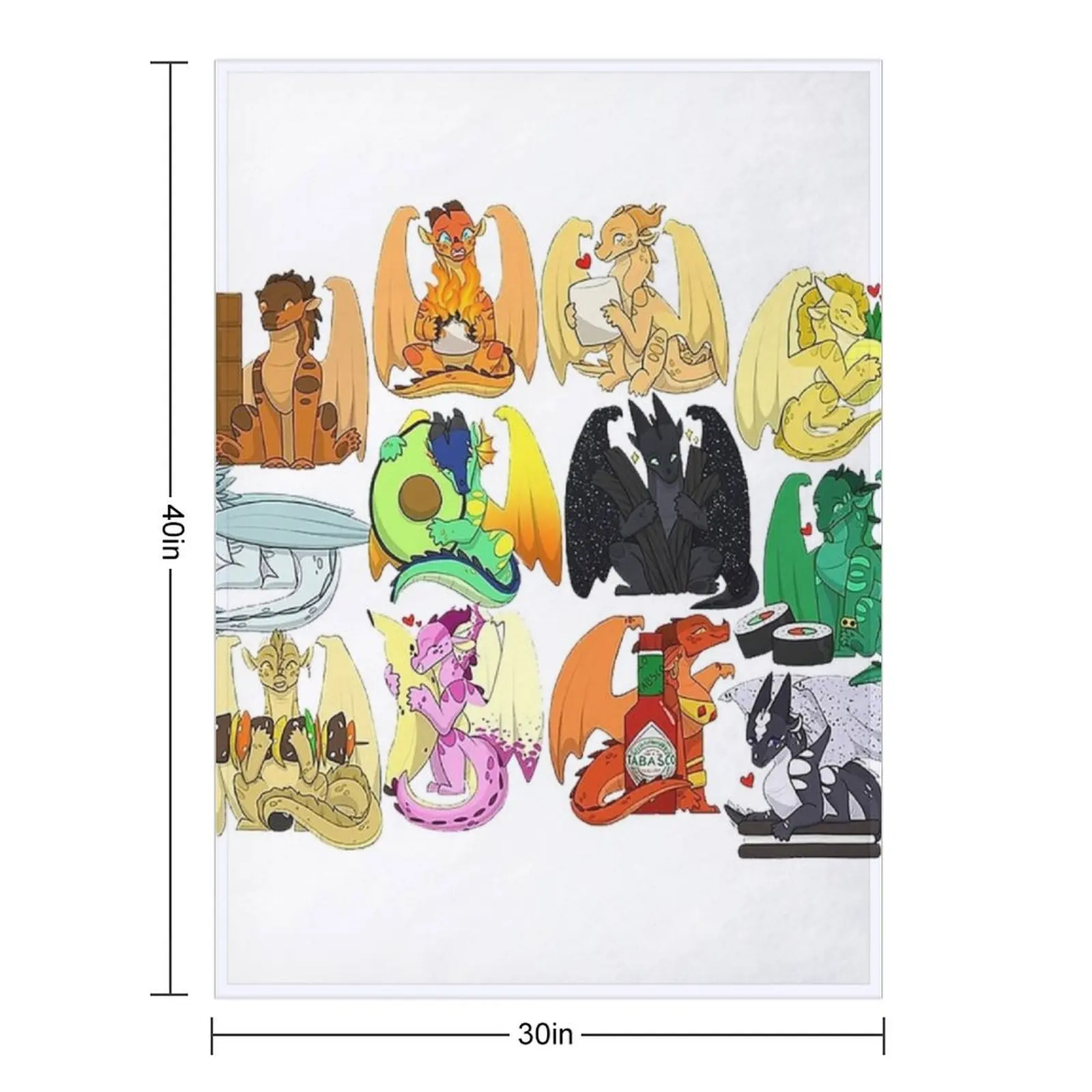 Wings Of Fire All Character Throw Blanket Weighted Kid'S Multi-Purpose Extra Large Throw Bed linens Blankets For Sofas Blankets