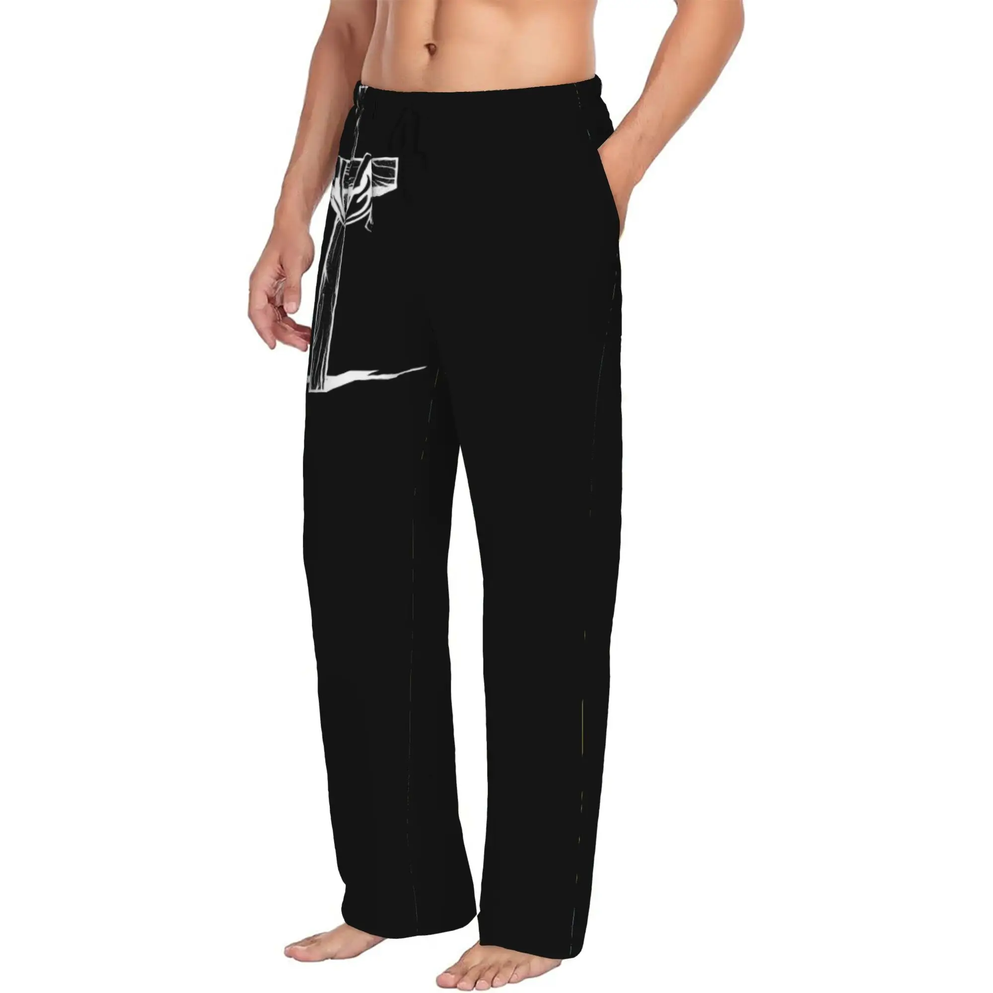 Custom Jesus Pajama Pants Men's  Sleepwear Lounge Sleep Bottoms Stretch with Pockets