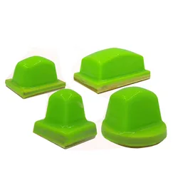 Green Color Non Stick Dust Resistant Anti-static Pad Printing  Adhesive Head Pad Rubber Head with Shipping Cost