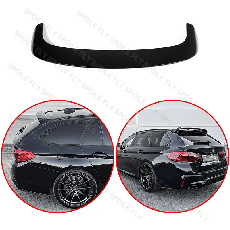 

High Quality ABS For BMW 5 Series G31 2017 To 2023 Estate Touring H Style Car Rear Roof Spoiler Wing Body Kit Glossy Black