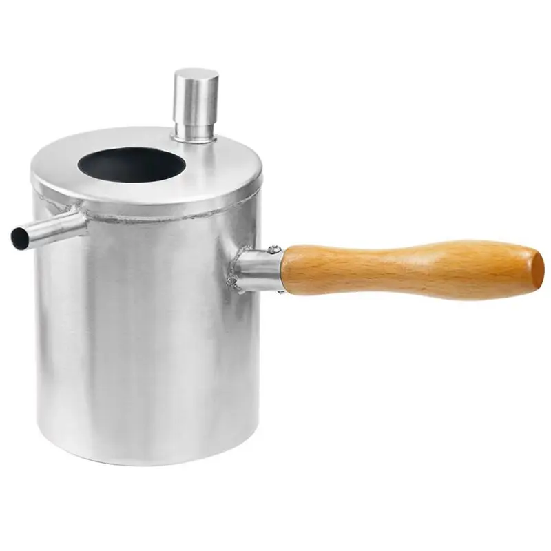 AS60-Stainless Steel Beeswax Pouring Pot Beeswax Melting Pot Wax Melter Pot Honey Bee Candle Beekeeping Beekeeper Equipment