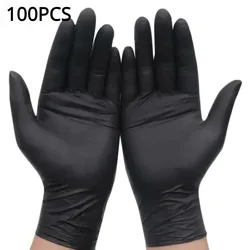 100/50/20PCS Disposable Black Nitrile Gloves For Household Cleaning Work Safety Tools  Gardening Gloves  Kitchen Cooking Tools