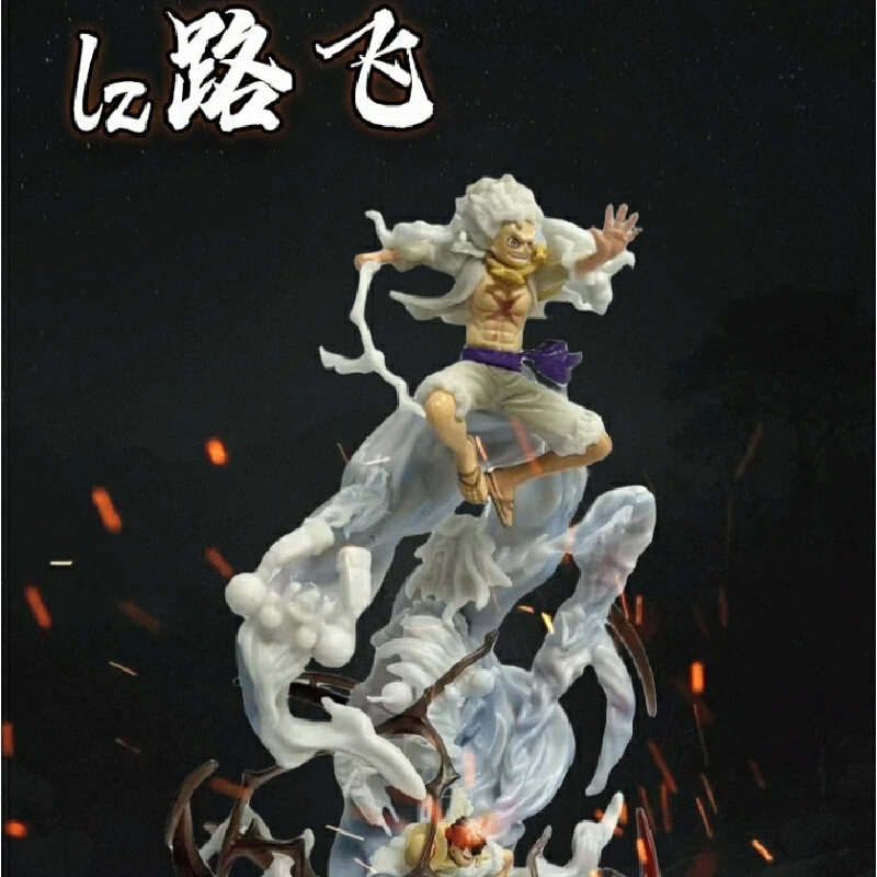 

One Piece Gk Nika Luffy Devil Fruit Awakening Sun God Ver Anime Figure Model Toy Desktop Ornament Boy Surprise Collection Gift