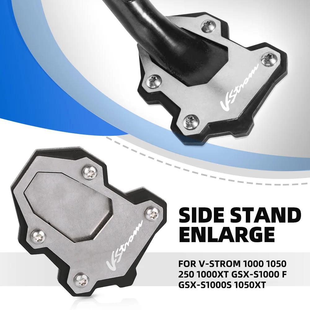

Motorcycle For Suzuki V-strom 1000 1050 250 1000XT GSX-S1000 F GSX-S1000S 1050XT Side Stand Extension Support Plate Accessories