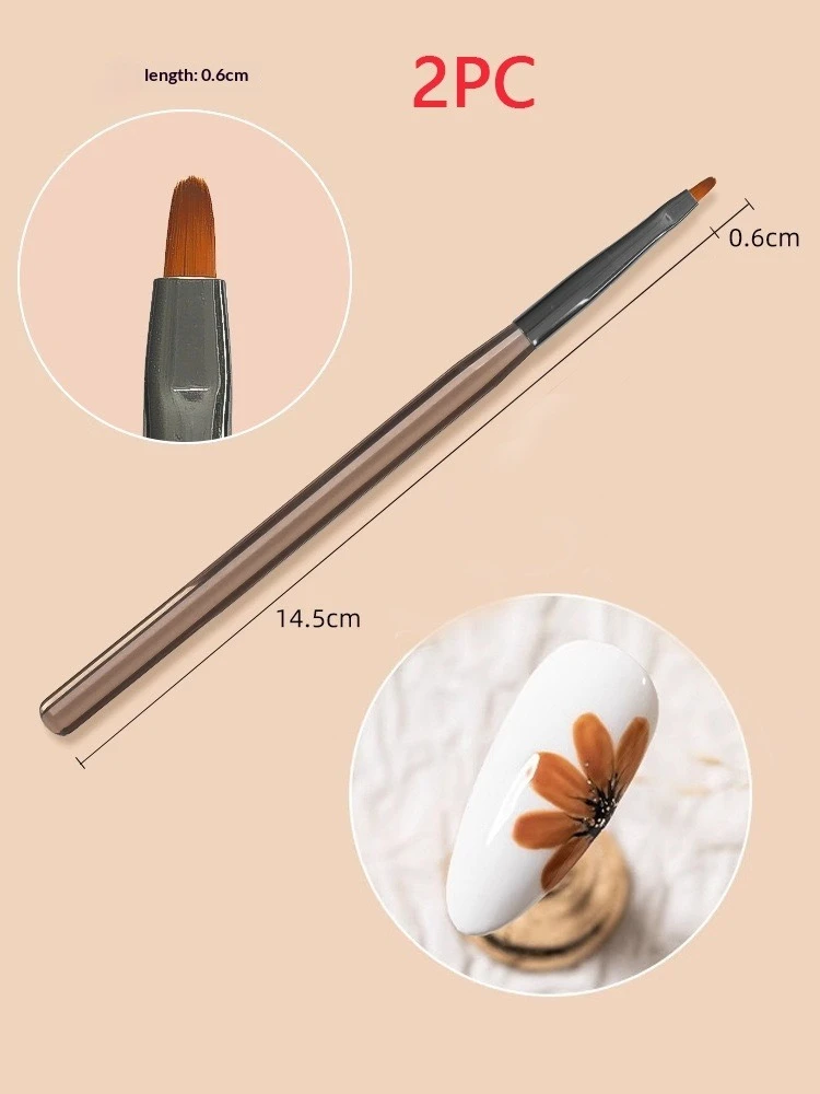 9-teiliges UV-Gel Nagelpinsel-Set, DIY Malstift, Maniküre Acryl-Zeichenpinsel für Nagelkunst-Design, Nagelspitzen-Präsentationswerkzeug
