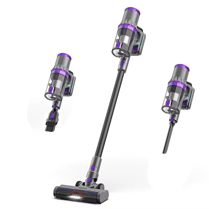 Vacuum Cleaner Cordless Powerful Suction Cyclone Rechargeable Wireless 3 in 1 Stick Handheld Portable for Home Carpet Pet Hair