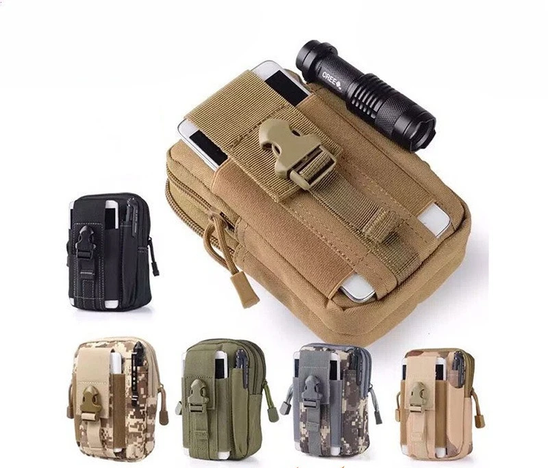 

Camouflage cycling motorcycle portable multi-functional leg-binding bag, sports loose change key bag, waist bag