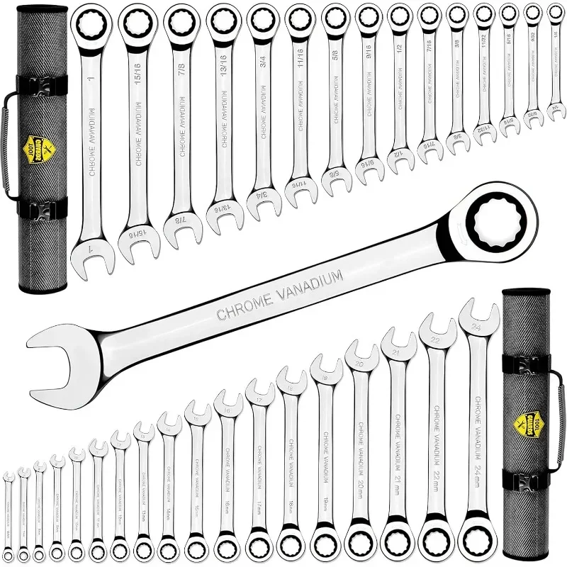 TOl'hyGUARDS-Ensemble de Clés à Cliquet, Accessoire Standard Meaccelerand, 33 Pièces