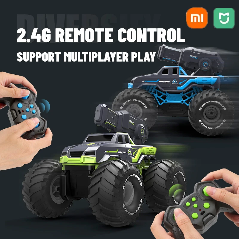 

DWI Water toy RC Car 2.4G Remote Control Amphibious Toy Vehicle for Children with Water Shooting and Stunt Action kids gift