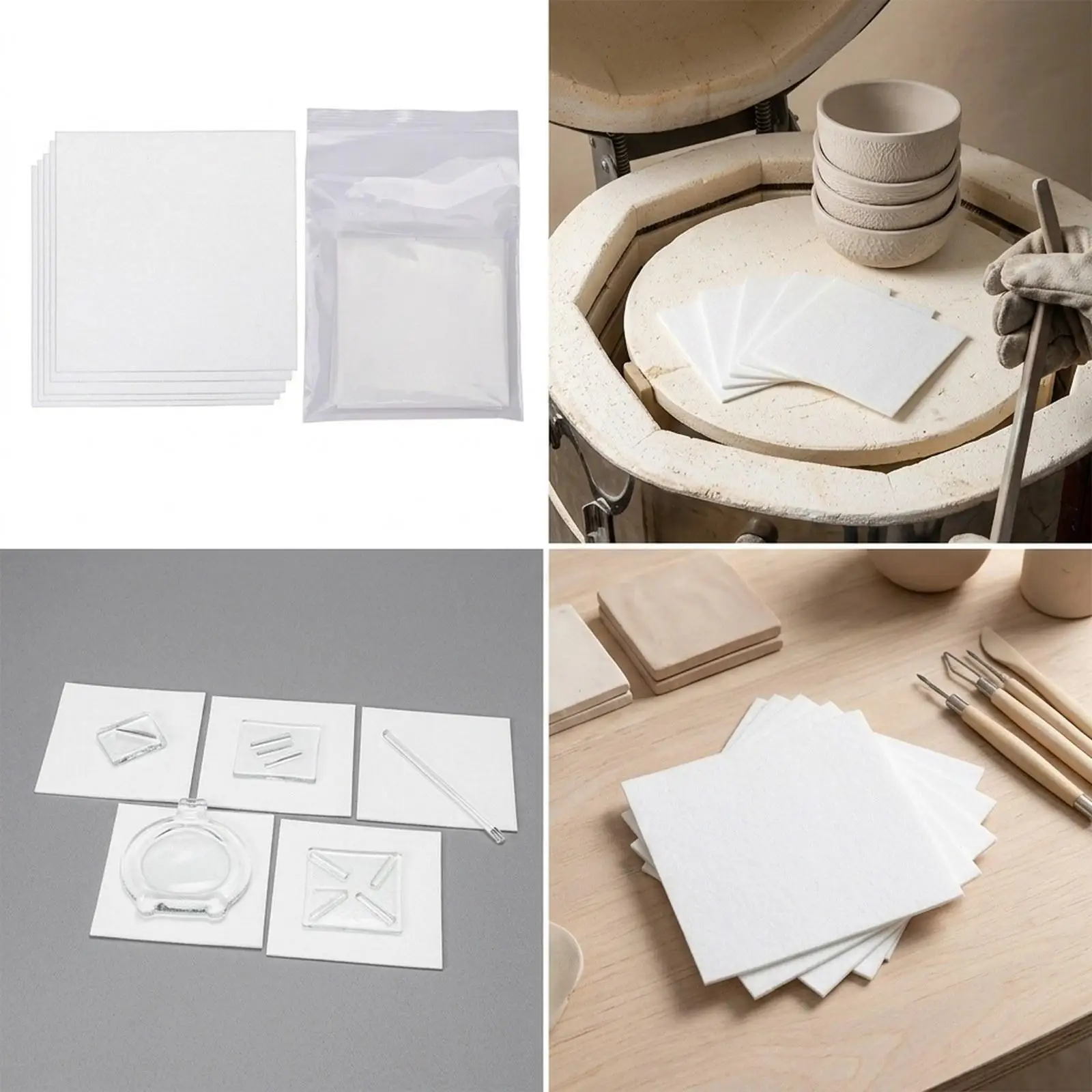 5x Pottery Pad Papers Pottery Pad Pad Reusable Replacement Ceramics Accessories
