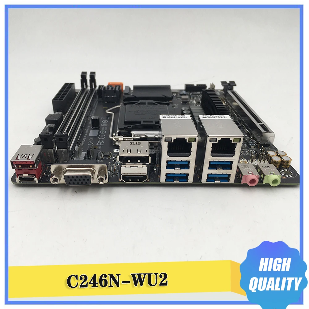 For Gigabyte C246N-WU2 C246 LGA 1151 DDR4 64GB PCI-E 3.0 Mini-ITX Workstation Motherboard PC