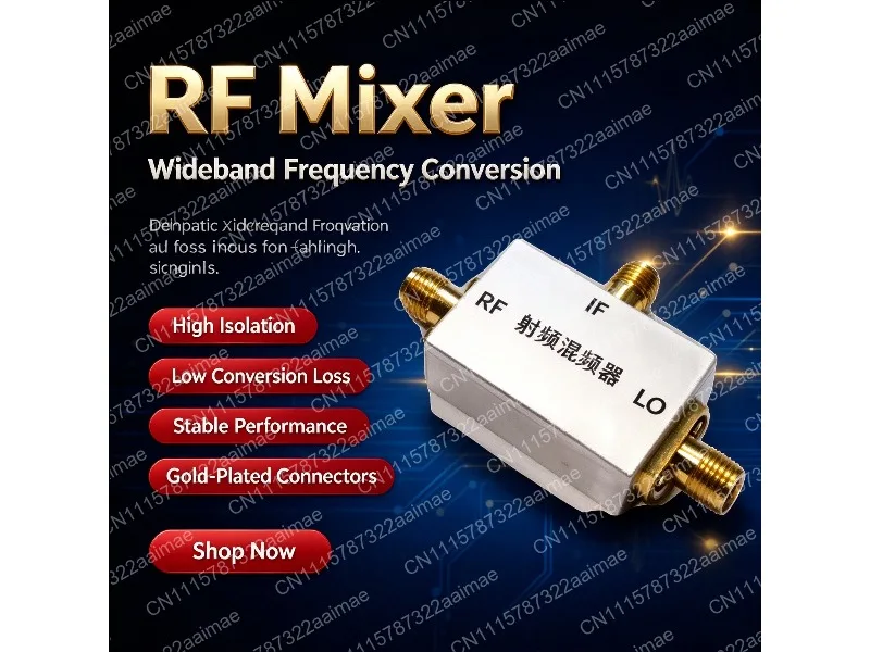 1.7-8GHz Broadband RF Mixer Up Down Converter Microwave Spectrum Shift Module