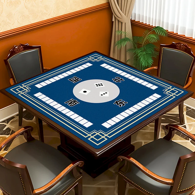 VIKAMA Anti slip Mahjong Table Cover Silent Game Table Mat Durable Washable Square Table Mat Home Decoration