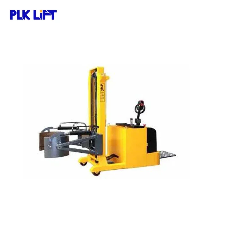 PLK LIFT Portable Electric Barrel Stacker 420kg Handling Rotary Lift