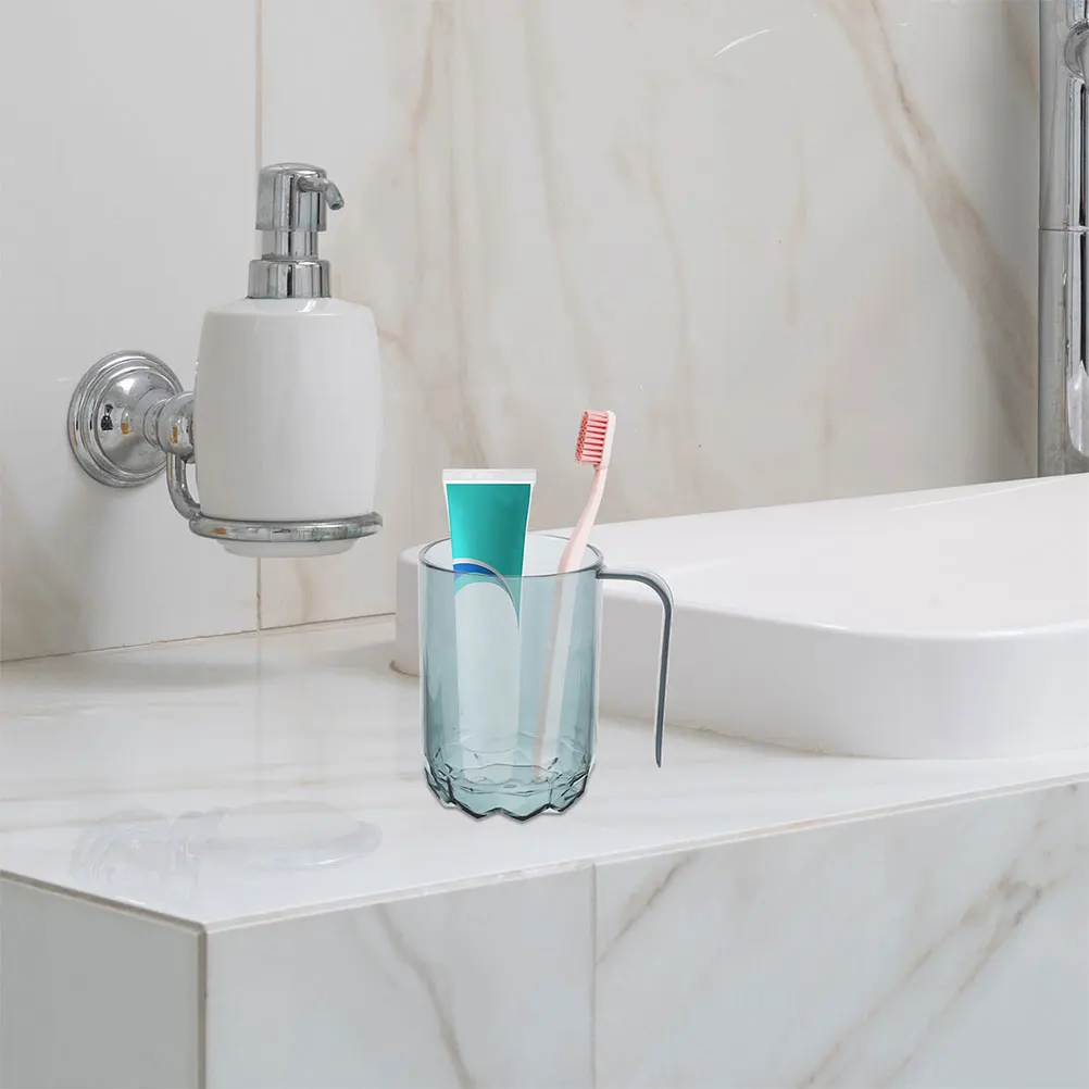 

2 Pcs Mouthwash Cup Toothbrush Holder Portable Plastic Brushing Kids Family Reusable Travel Durability Versatility Bathroom