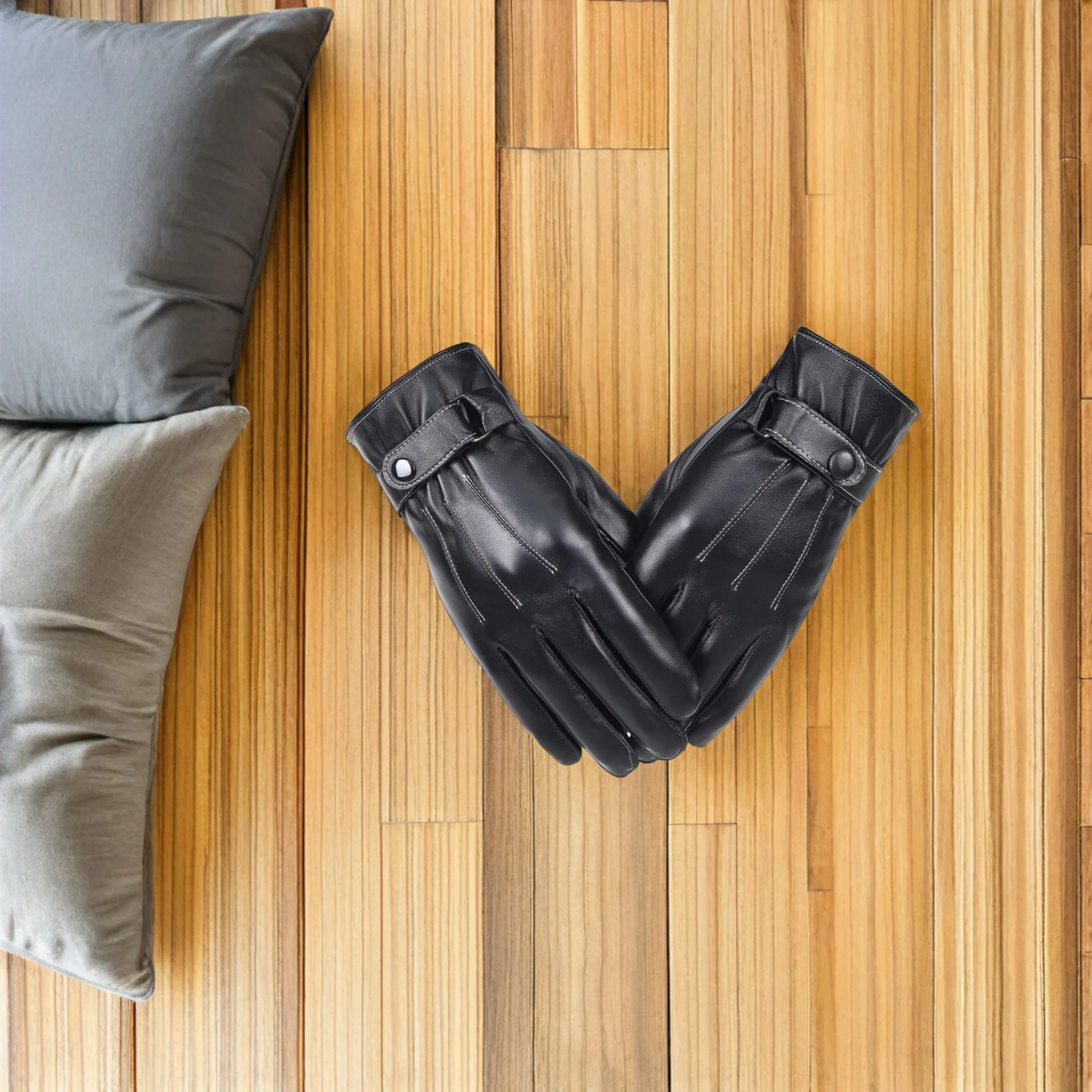 

Black Winter Touch Screen Gloves Thicken Design Warm Outdoor Sports Gloves for Riding Gym Workout Cycling Hiking Protection