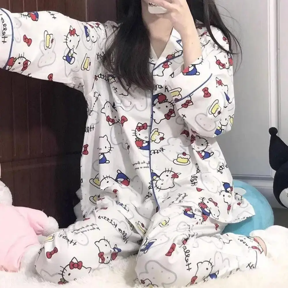 conjunto-de-pijamas-de-algodao-anime-2-pecas-hello-kitty-para-mulheres-roupas-de-casa-kawaii-para-meninas-camisetas-de-manga-longa-e-calcas