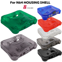 7 Colors NEW Replacement Housing Shell Translucent Case Compatible For Nintend N64 Retro Video Game Console Transparent Box