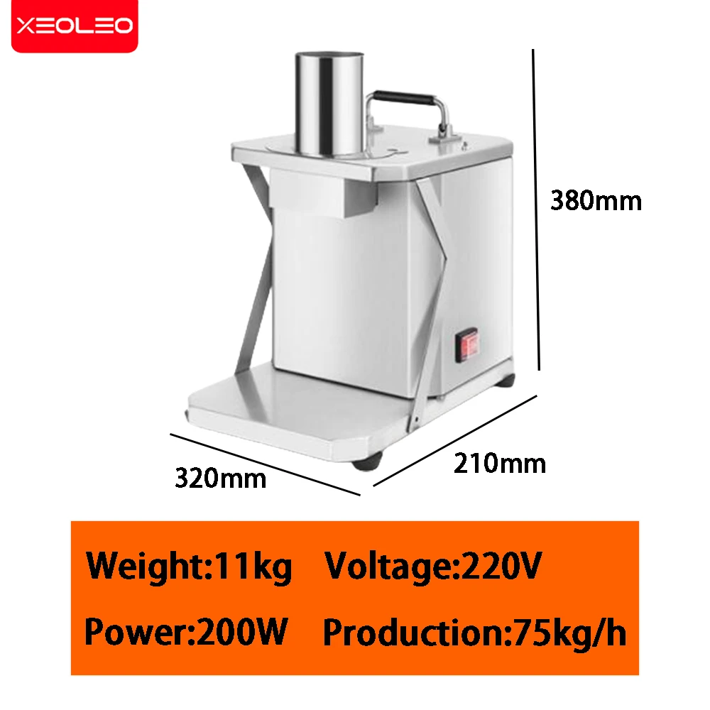 قطاعة خضروات أوتوماتيكية من XEOLEO ، مفرمة متعددة الوظائف ، طعام تقطيع مستعمل ، مناسب للفواكه والخضروات ،