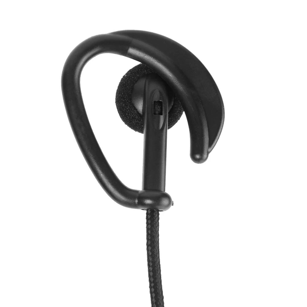 

1.2m 2Pin Earpiece Headset PTT with Mic Ear Hook Interphone Earphone for Kenwood Silicone Ear Hanging Soft and Comfortable
