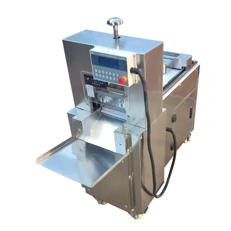 Electric Food Slicer Meat Planing Mincer Mutton Roll Freezing Beef Cutter Streaky Pork Automatic Cutting Machine