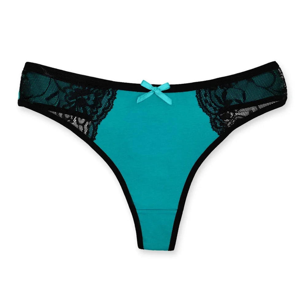Calzoncillos de algodón para mujer, Tanga íntima, Tanga Sexy de tiro bajo, Tanga de cintura suave y cómoda, 5 unids/lote