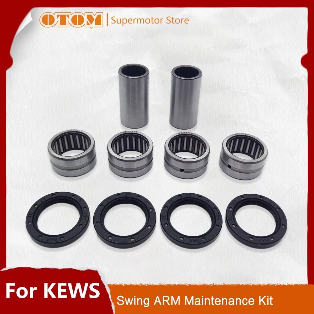 OTOM Motorcycle Swing ARM Oil Seal Needle Roller Bearing Bush Maintenance Kit For Chinese KEWS K16 K18 250 450 NC Motocross Part