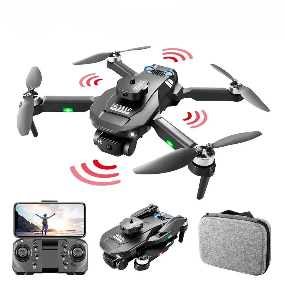 

New LS KS11 Mini Drone 4K Professional 8K Dual Camera Obstacle Avoidance Optical Flow Positioning Brushless RC Dron Quadcopter