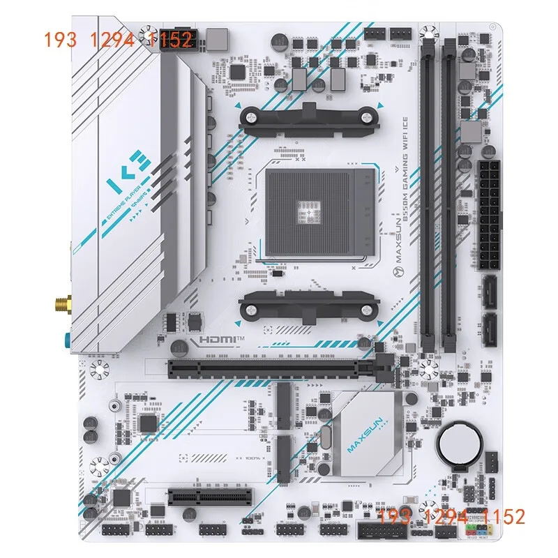 (MAXSUN) Основная плата MS-B550M GAMING WIFI ICE поддерживает процессор 5600/5