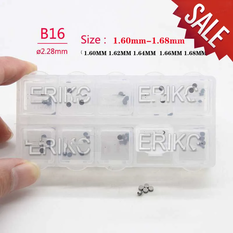 

ERIKC B16 SIZE 1.60 MM-1.68MM Injection Gaskets Washer 150 PCS /Box Calibration Shims for 110 Series Injector