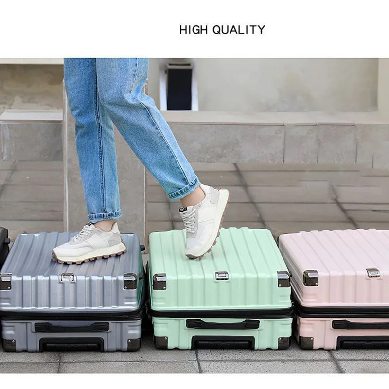 Luggage Women\'s Suitcase High Appearance Level Men\'s New Quiet Strong Durable Female Password Rod Box Large Capacity Fashion