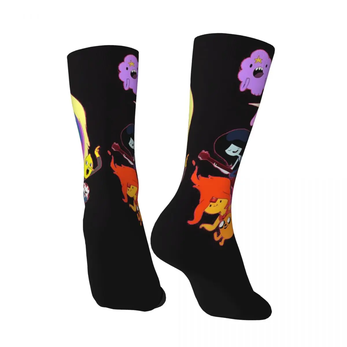 Men Socks Adventure Time Anime Television Stockings Autumn Gothic Medium Soft Socks Design Outdoor Sports Non-Slip Socks