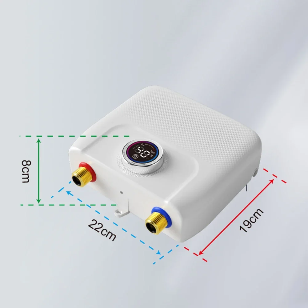Tankless Water Heater Electric 110V/220V 5500W/7500W On Demand Instant Under Sink Water Boiler 30°C-55°C Home