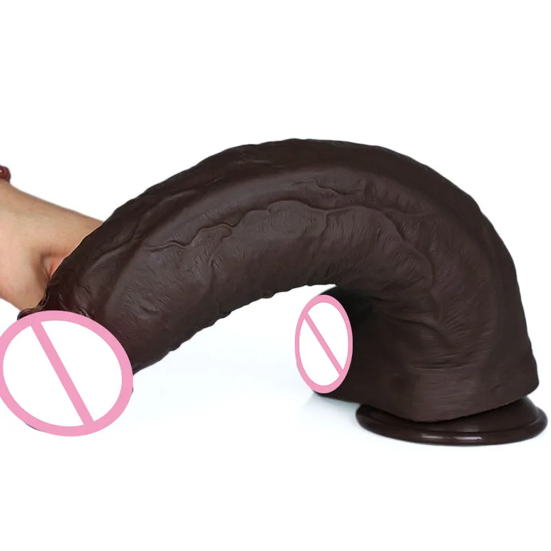 13.18 بوصة سيليكون القضيب ضخمة واقعية دسار دونغ مع شفط كأس للنساء الاستمناء مثليه الشرج الجنس لعب للبالغين 18 + #3