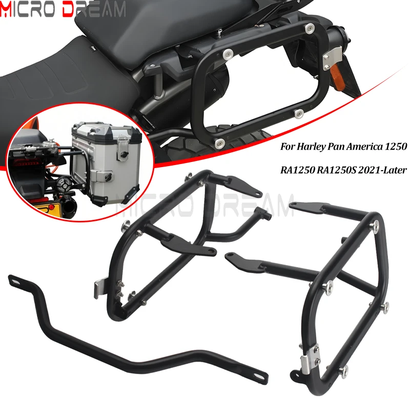 For Harley Pan America 1250 RA1250 Special RA1250S 2021-Later Motorcycle Side Box Bracket Kit Rear Saddlebag Suppport Mount Rack