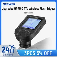 NEEWER Actualizado QPRO-C TTL Disparador de Flash Inalámbrico Compatible con Funciones Personalizables Canon para Q4 Q3 Z2 Z1 Z760 NW760 S101