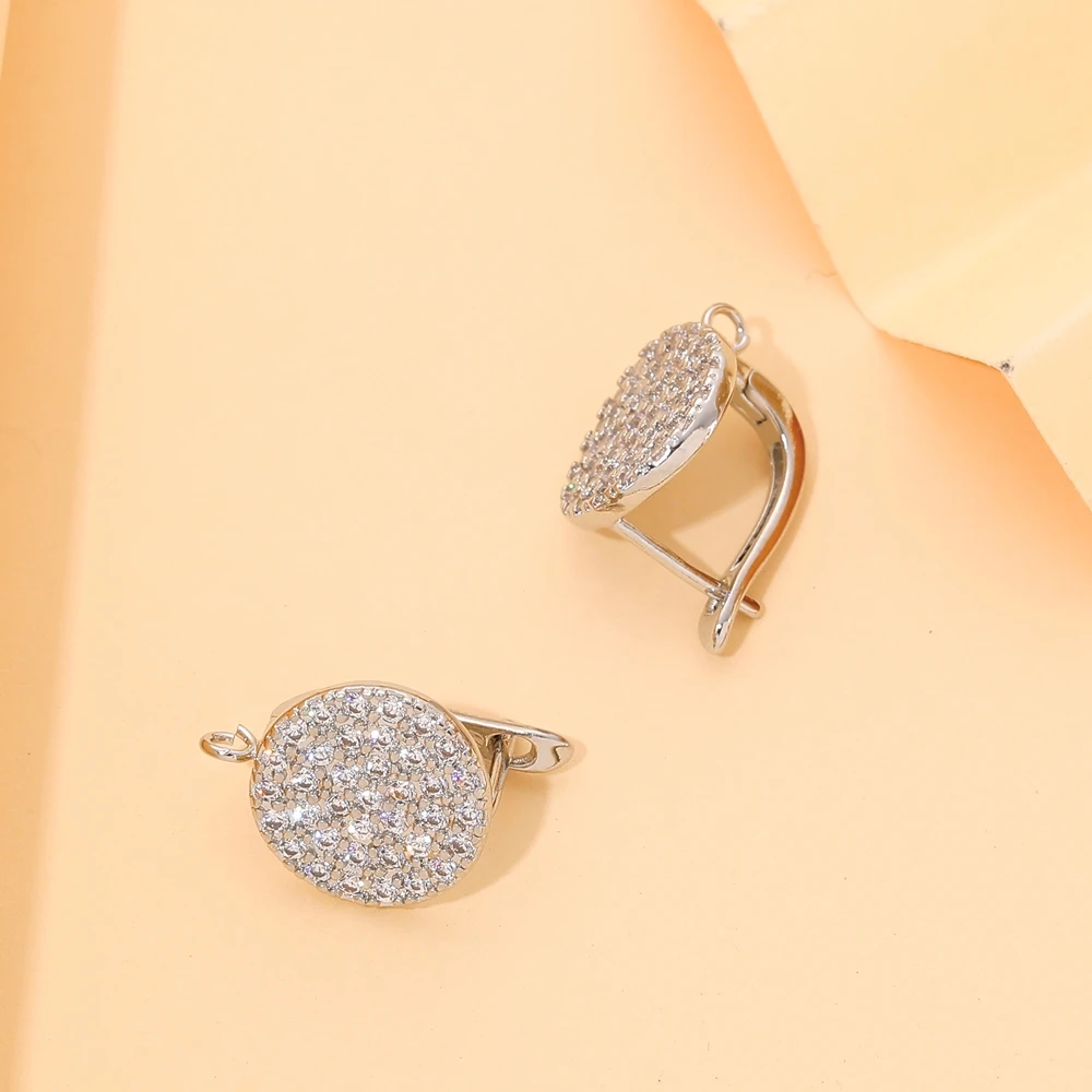 Juya DIY 18K Gold Silver Plated Women's Earring Material Anti-Allergy Basic Fastener Earwire Fixtures Stitches Earring Hooks image 4