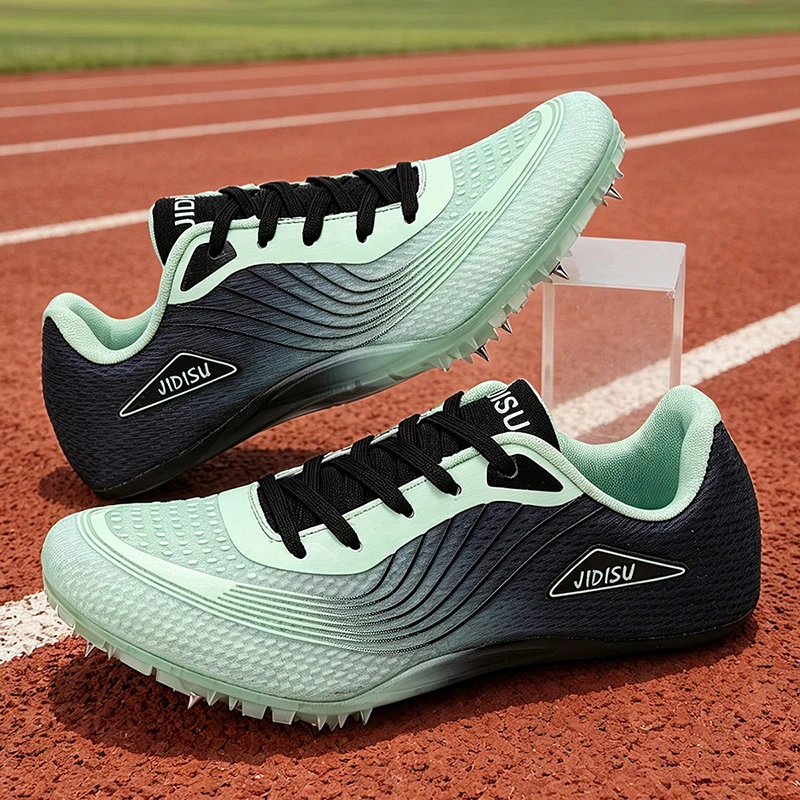 Men New Tracking Shoes Professional Ultralight Studded High Quality Male Speed Exam Athletics Spikes Shoes Comfortable Sneakers