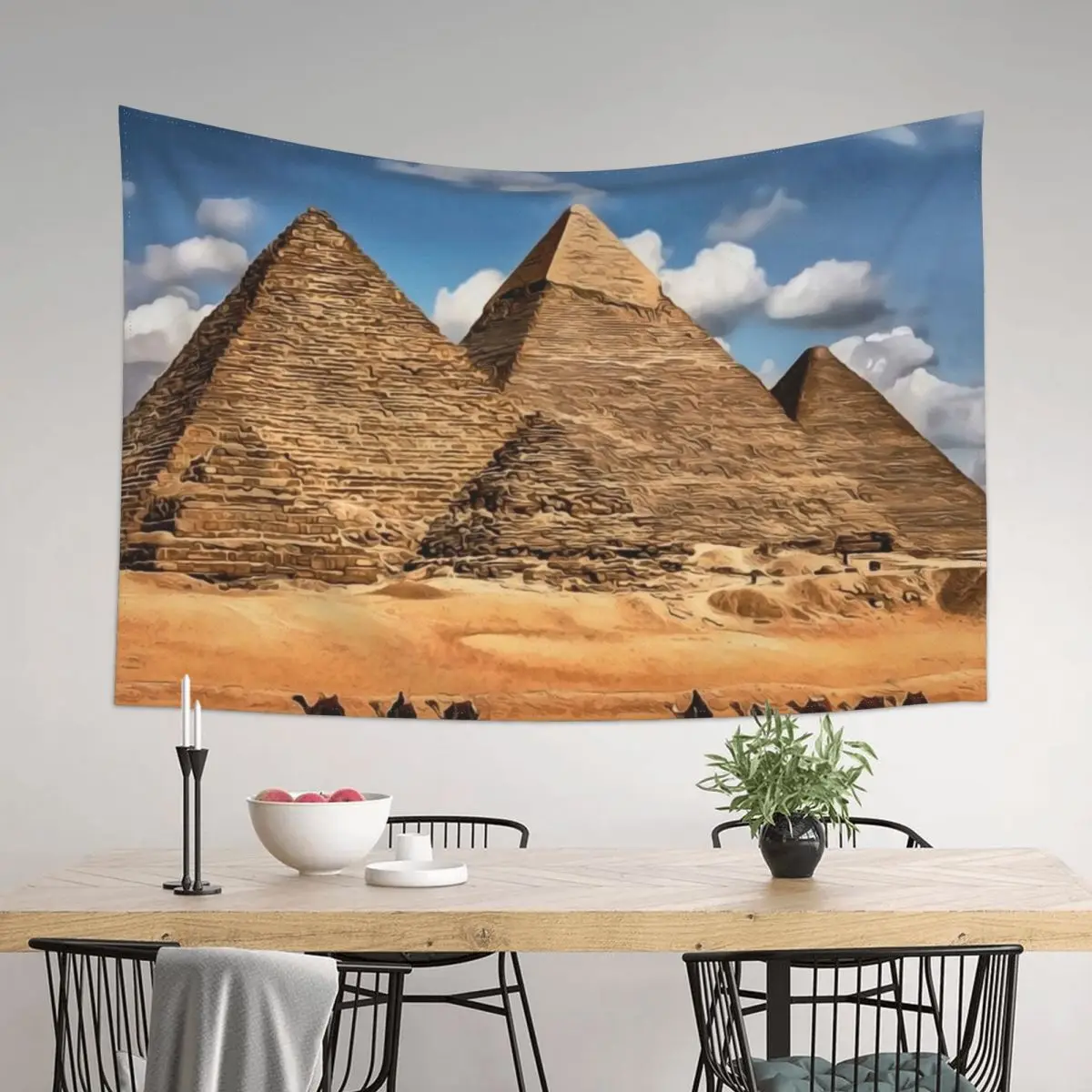 

Egypt Pyramids of Giza, Africa Tapestry Decorations For Room Wall Coverings Aesthetic Decoration Tapestry