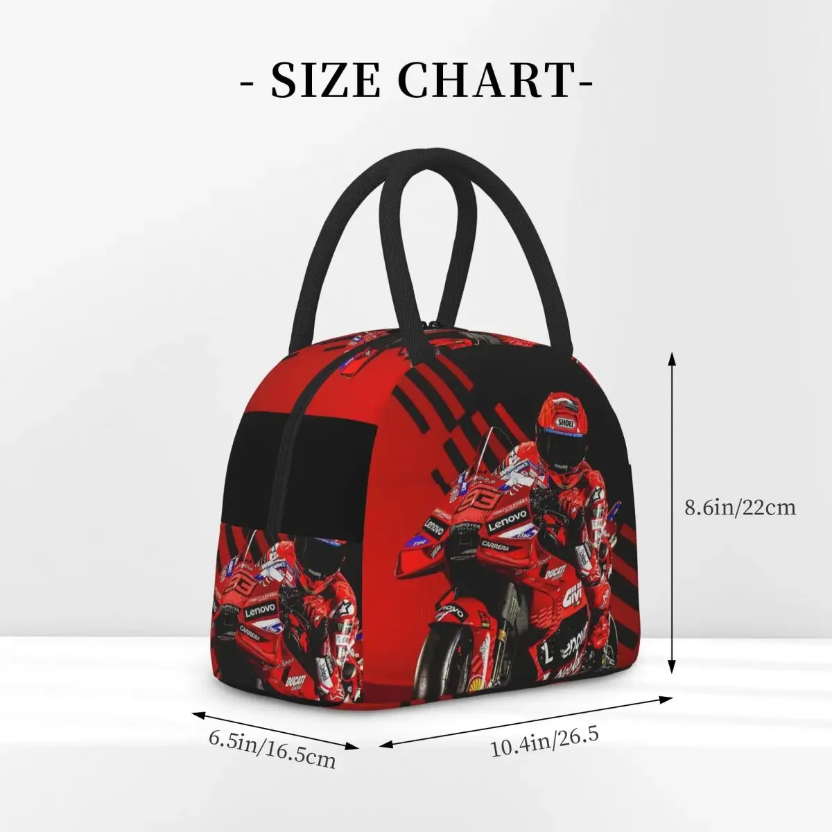 Motorcycle Racing Marqueze Insulated Lunch Bag for Women Children Leakproof Food Boxes Thermal Lunch Box Tote