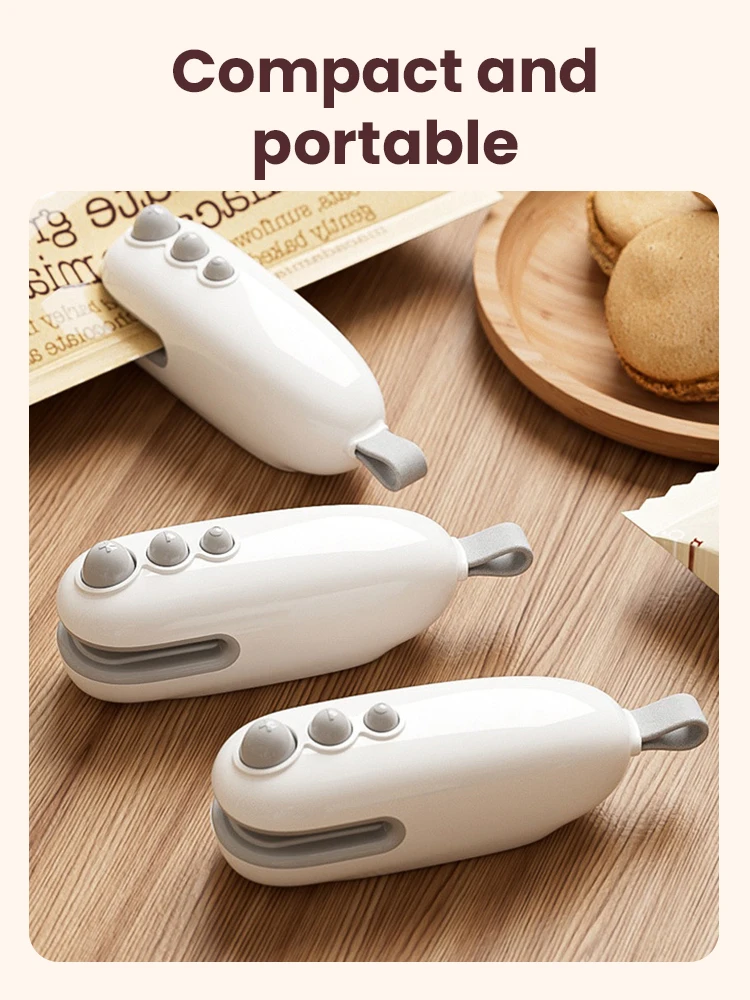 

Mini Heat Bag Sealing Machine Package Sealer Bags Plastic Food Sealer Clip Bag Handheld Sealer Food Packaging Heat Sealer
