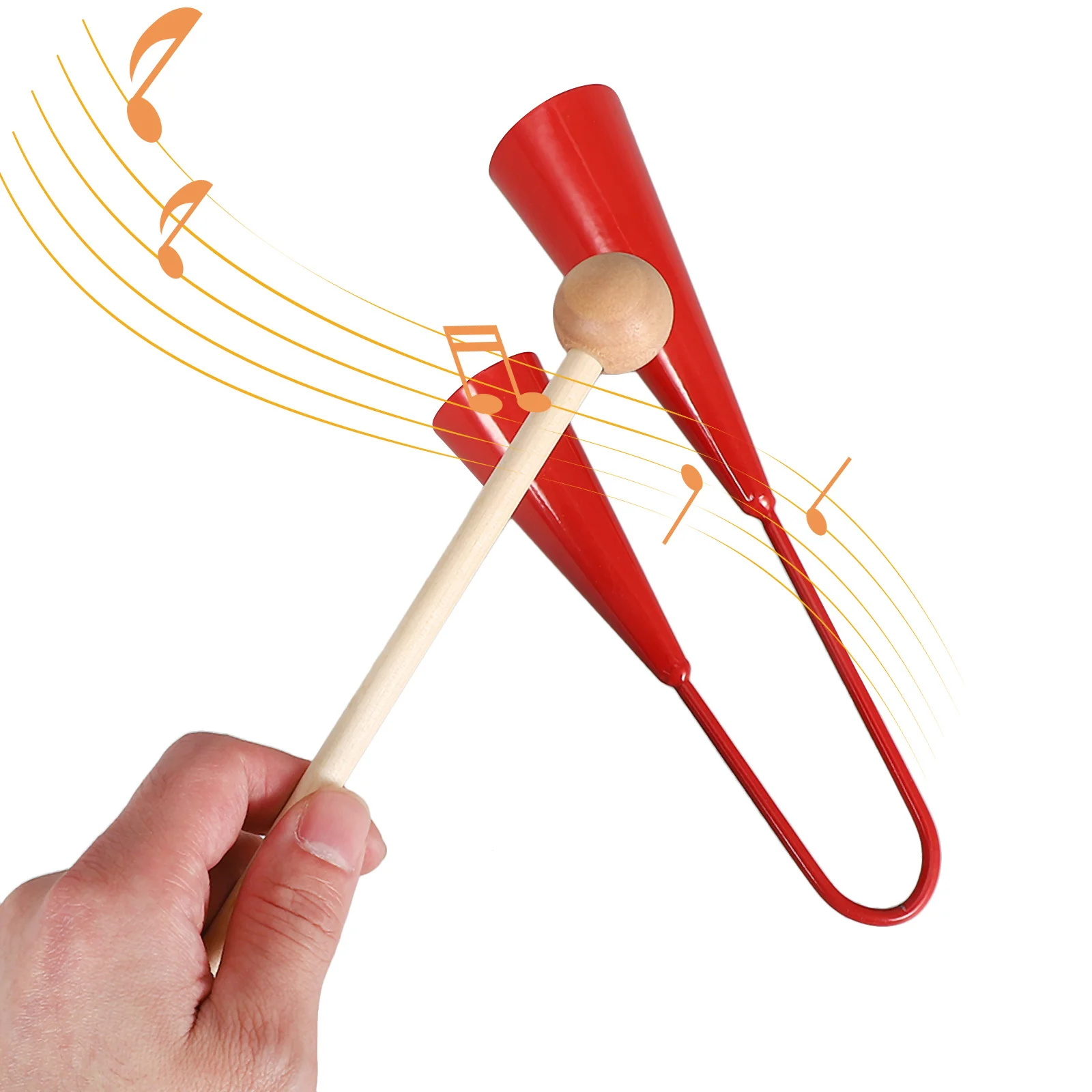 Two Tone Steel Agogo Bell Children's Musical Instrument Durable Safe for Classroom Home Use Music Toys Baby Instruments